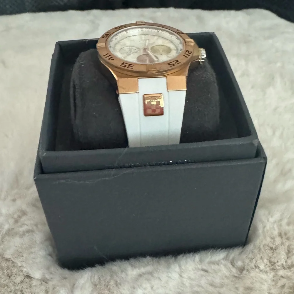 Vince Camuto White & Rose‎ Gold Watch
